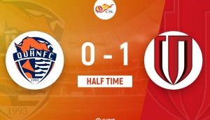 半场-牟鹏飞脚滑失误德尔加多笑纳大礼 成都蓉城1-0青岛海牛